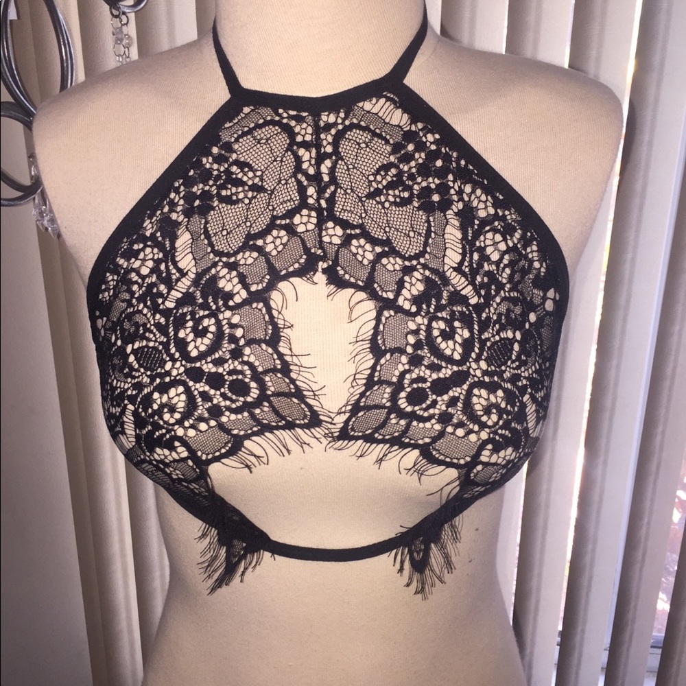 Black lace top